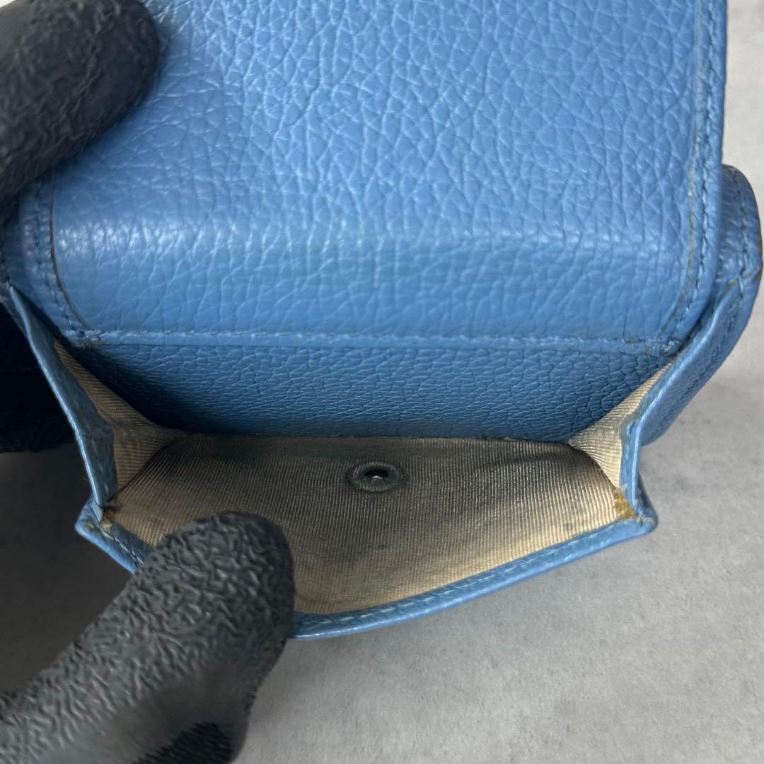 Jimmy Choo NEMO スタースタッズ 三つ折り財布 ミニ財布 青 14