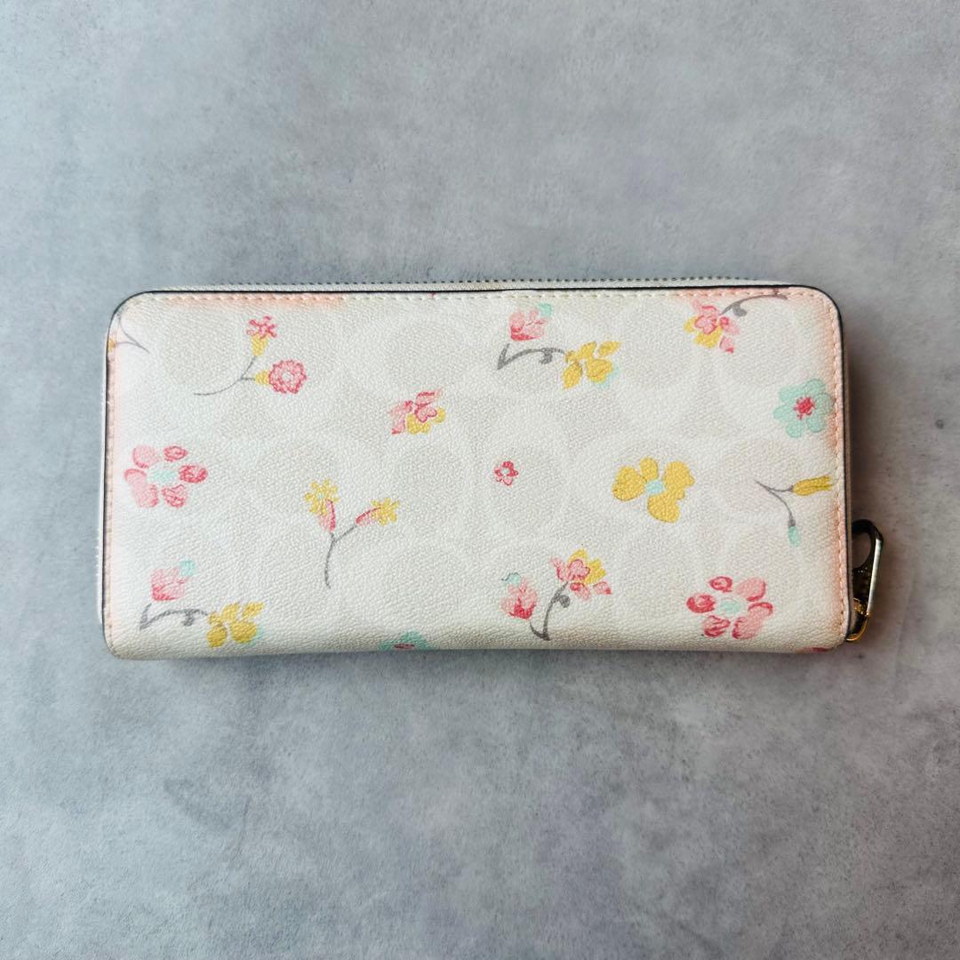COACH ロング ジップ アラウンド ウォレット・フローラル プリント 2