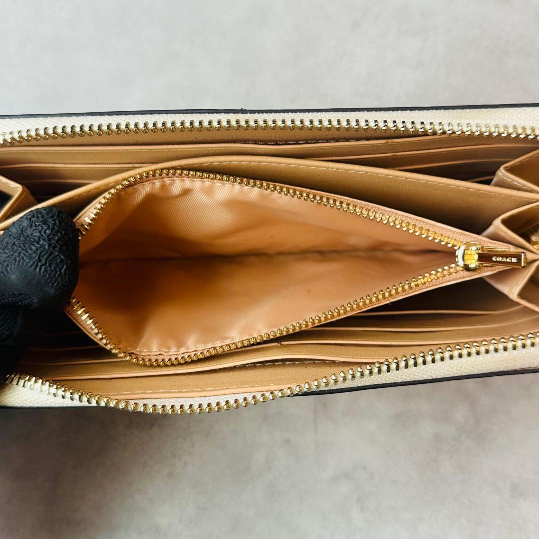 COACH ロング ジップ アラウンド ウォレット・フローラル プリント 12