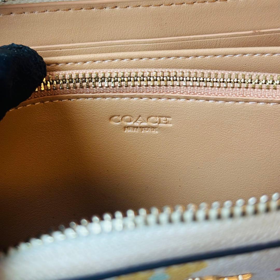 COACH ロング ジップ アラウンド ウォレット・フローラル プリント 13