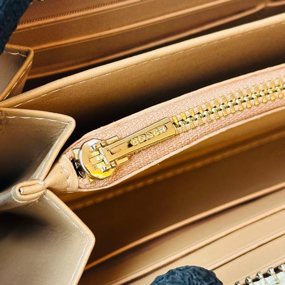 COACH ロング ジップ アラウンド ウォレット・フローラル プリント 14