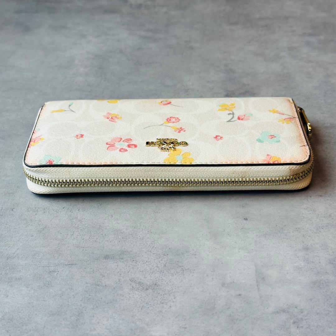 COACH ロング ジップ アラウンド ウォレット・フローラル プリント 5