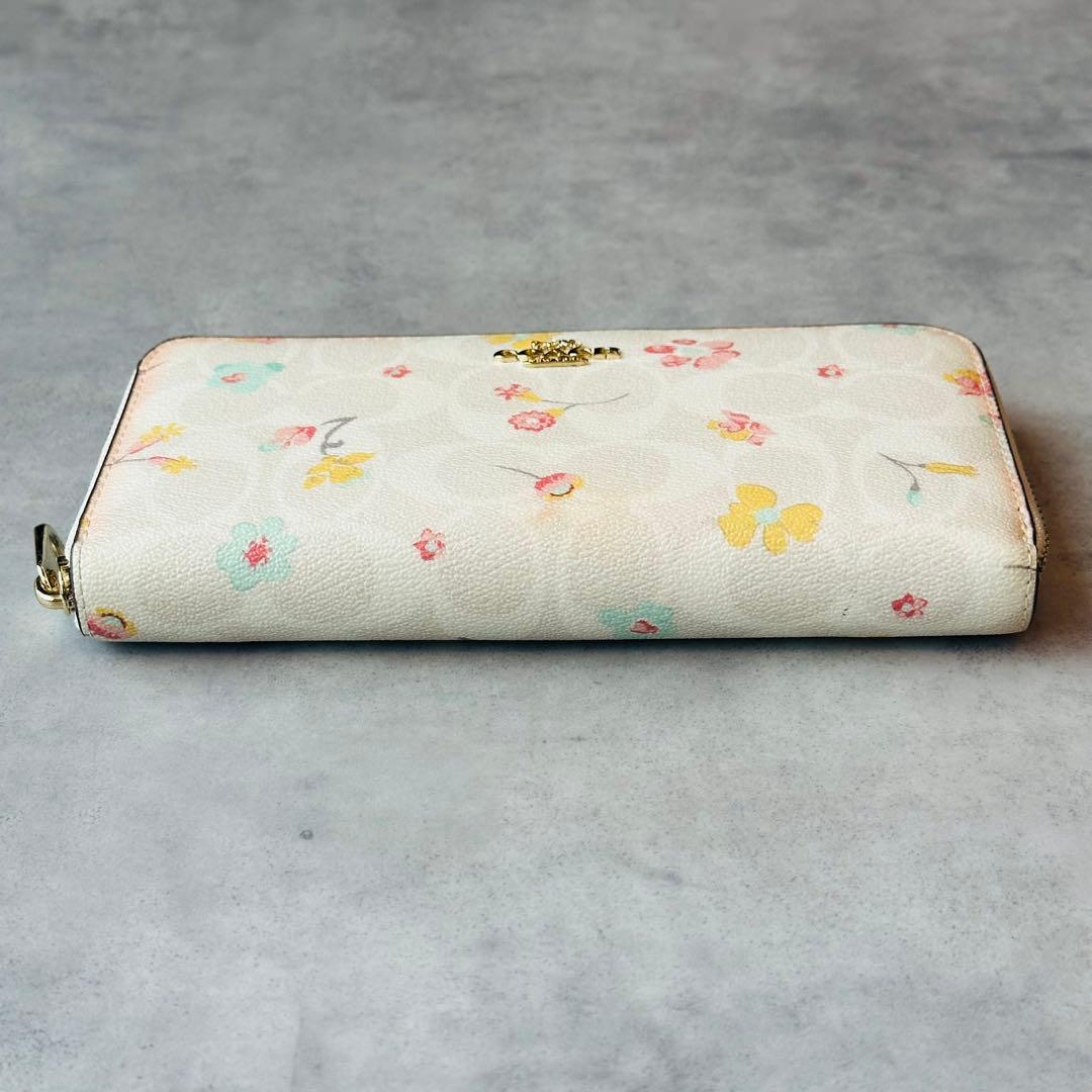 COACH ロング ジップ アラウンド ウォレット・フローラル プリント 6
