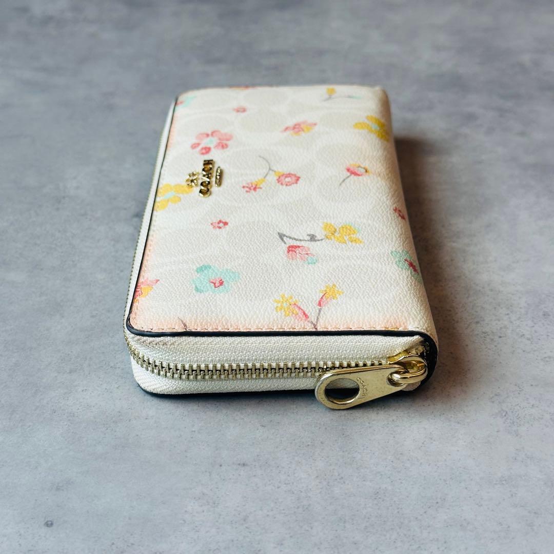 COACH ロング ジップ アラウンド ウォレット・フローラル プリント 7