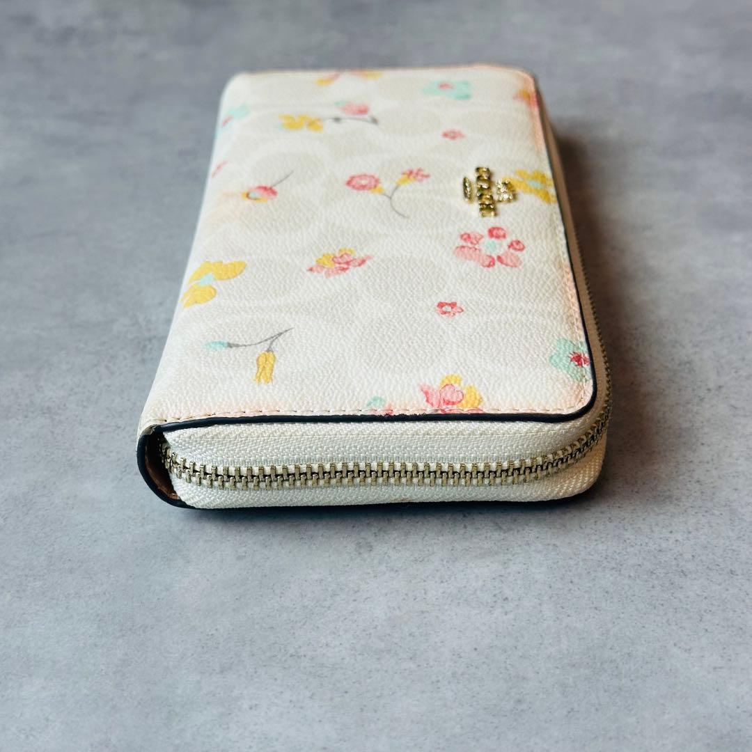 COACH ロング ジップ アラウンド ウォレット・フローラル プリント 8