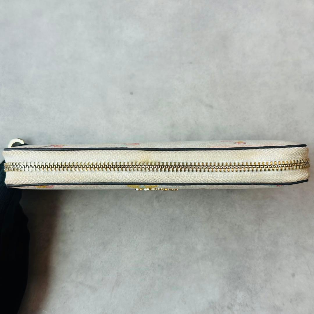 COACH ロング ジップ アラウンド ウォレット・フローラル プリント 9