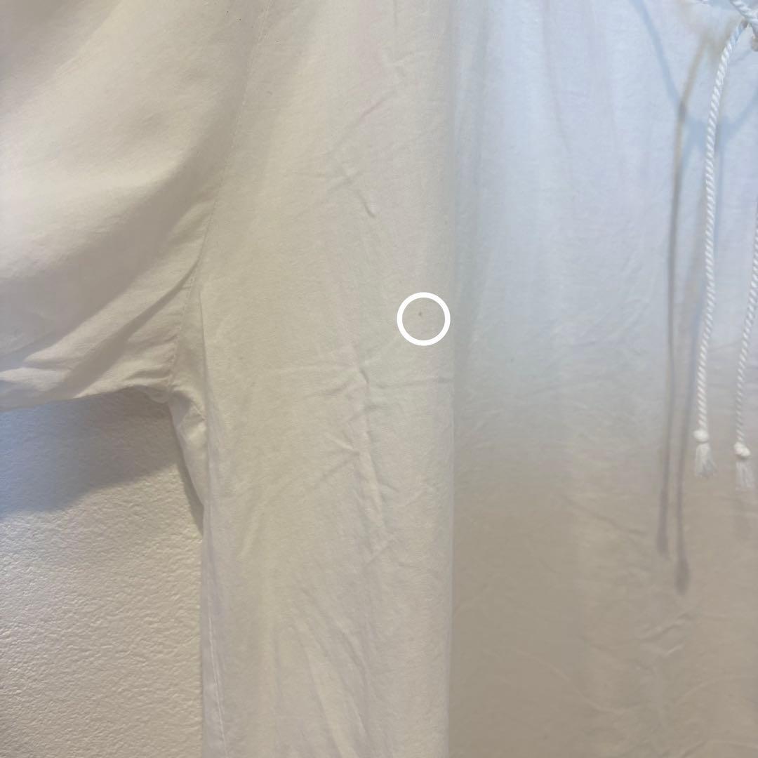 アースミュージックアンドエコロジー ブラウス 刺繍 花柄 半袖 白 ホワイト 6