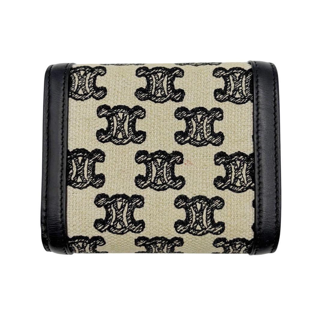 ⭐️美品⭐️ セリーヌ トリオンフ スモールフラップウォレット キャンバス 3