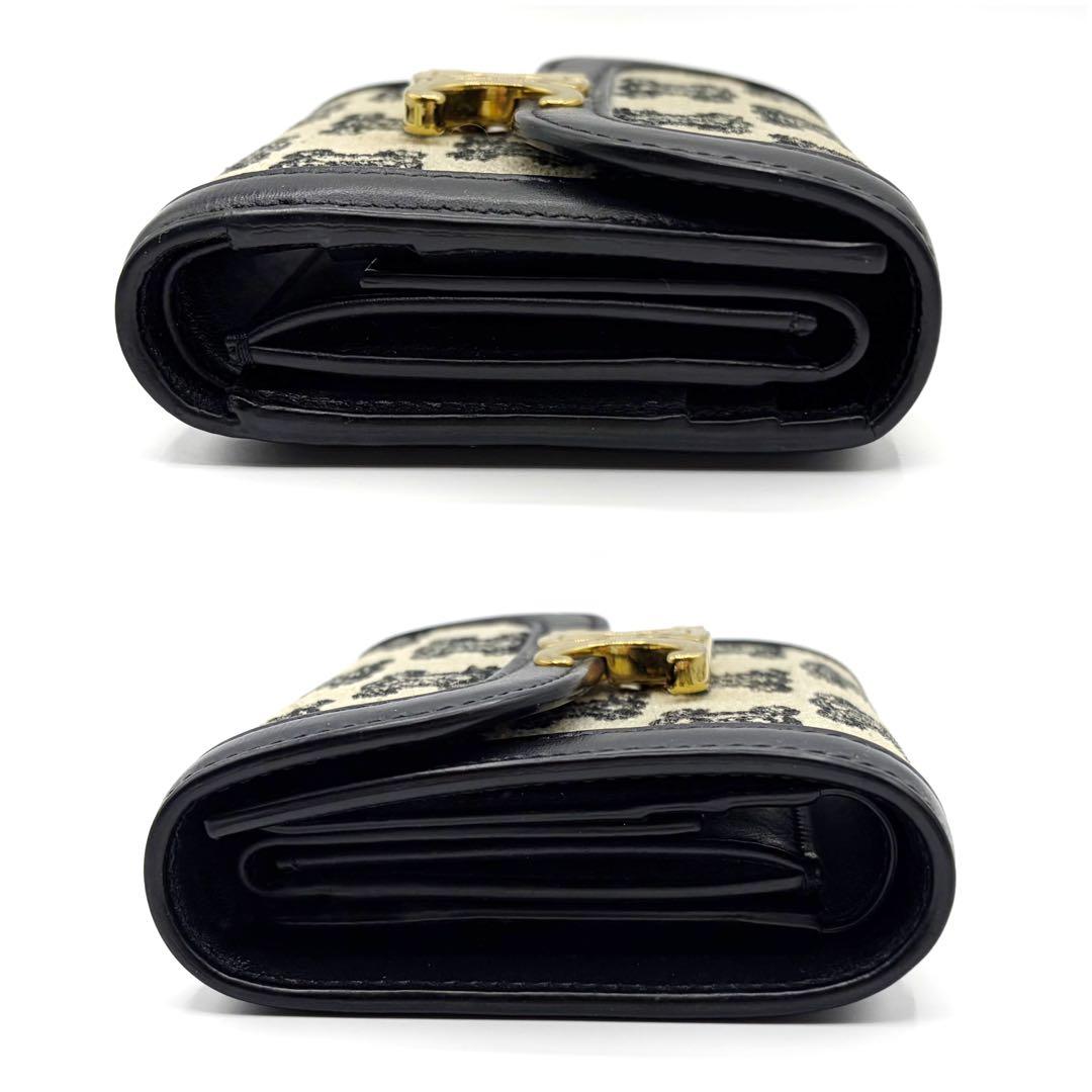 ⭐️美品⭐️ セリーヌ トリオンフ スモールフラップウォレット キャンバス 9