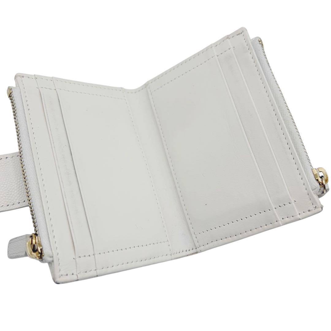 ⭐️美品⭐️ シャネル マトラッセ 二つ折りフラグメントケース ホワイト 4