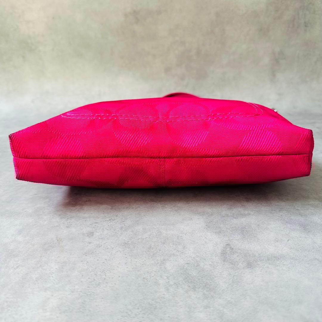 Y2K COACH PINK Signature 2way Bag 11