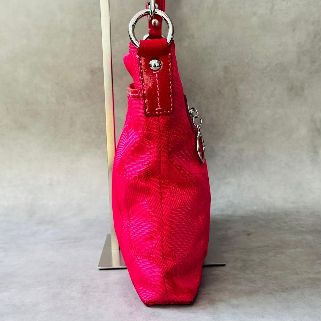 Y2K COACH PINK Signature 2way Bag 8