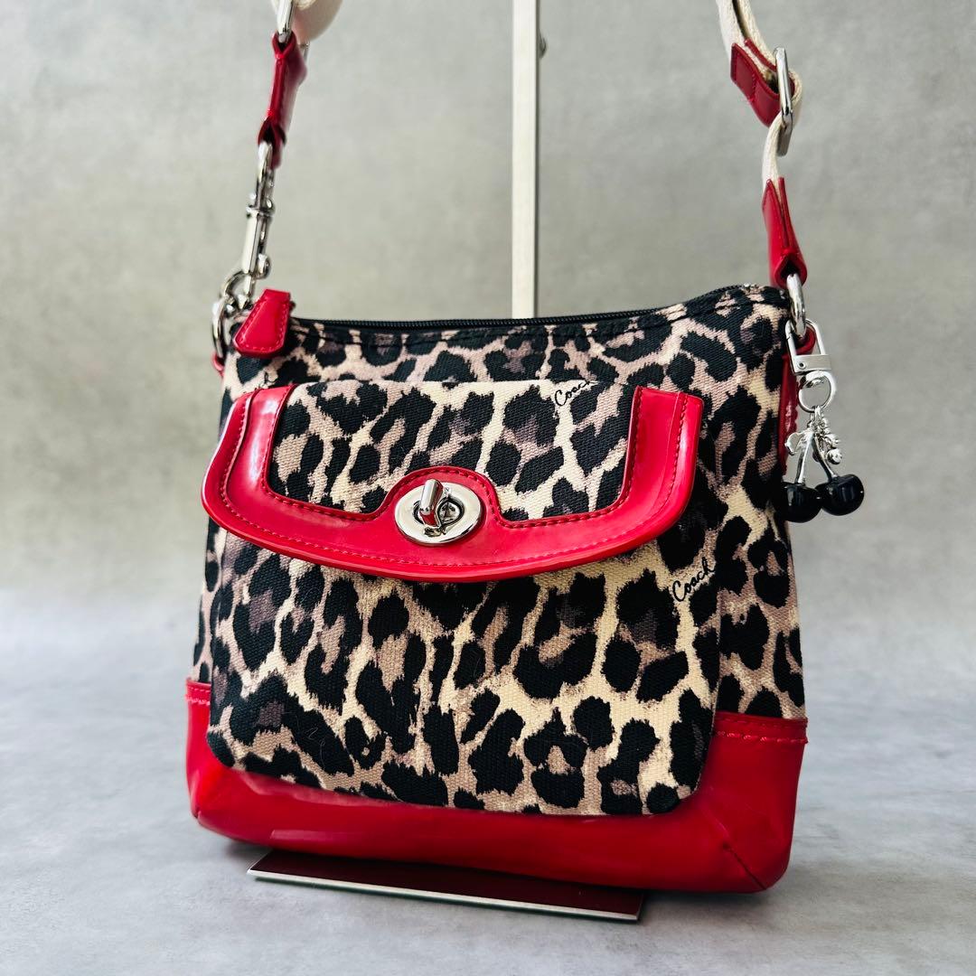 Y2K COACH Leopard 2way Shoulder bag