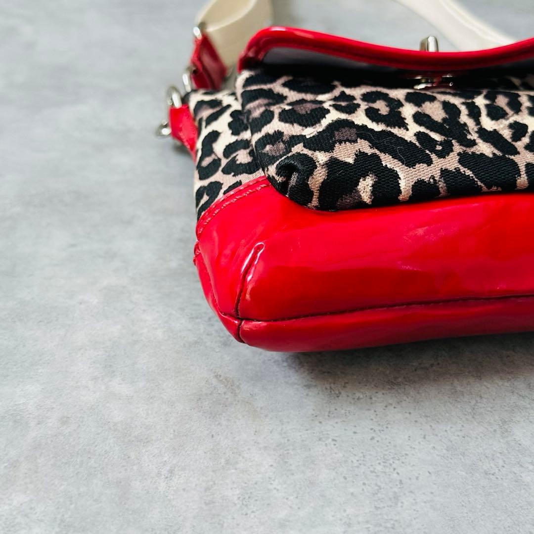 Y2K COACH Leopard 2way Shoulder bag 12