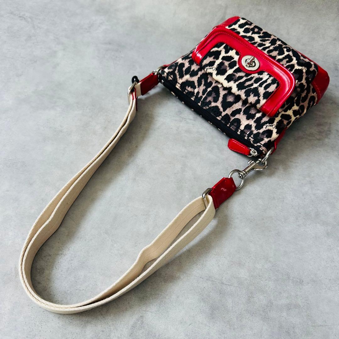 Y2K COACH Leopard 2way Shoulder bag 9