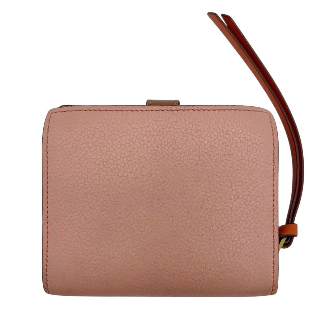 ⭐️良品⭐️ ロエベ コンパクトジップウォレット 二つ折り財布 ピンク 3