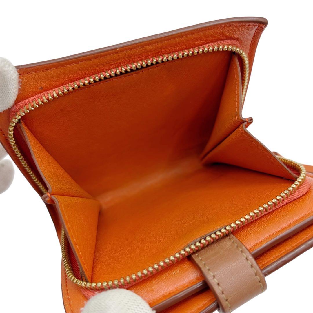 ⭐️良品⭐️ ロエベ コンパクトジップウォレット 二つ折り財布 ピンク 5