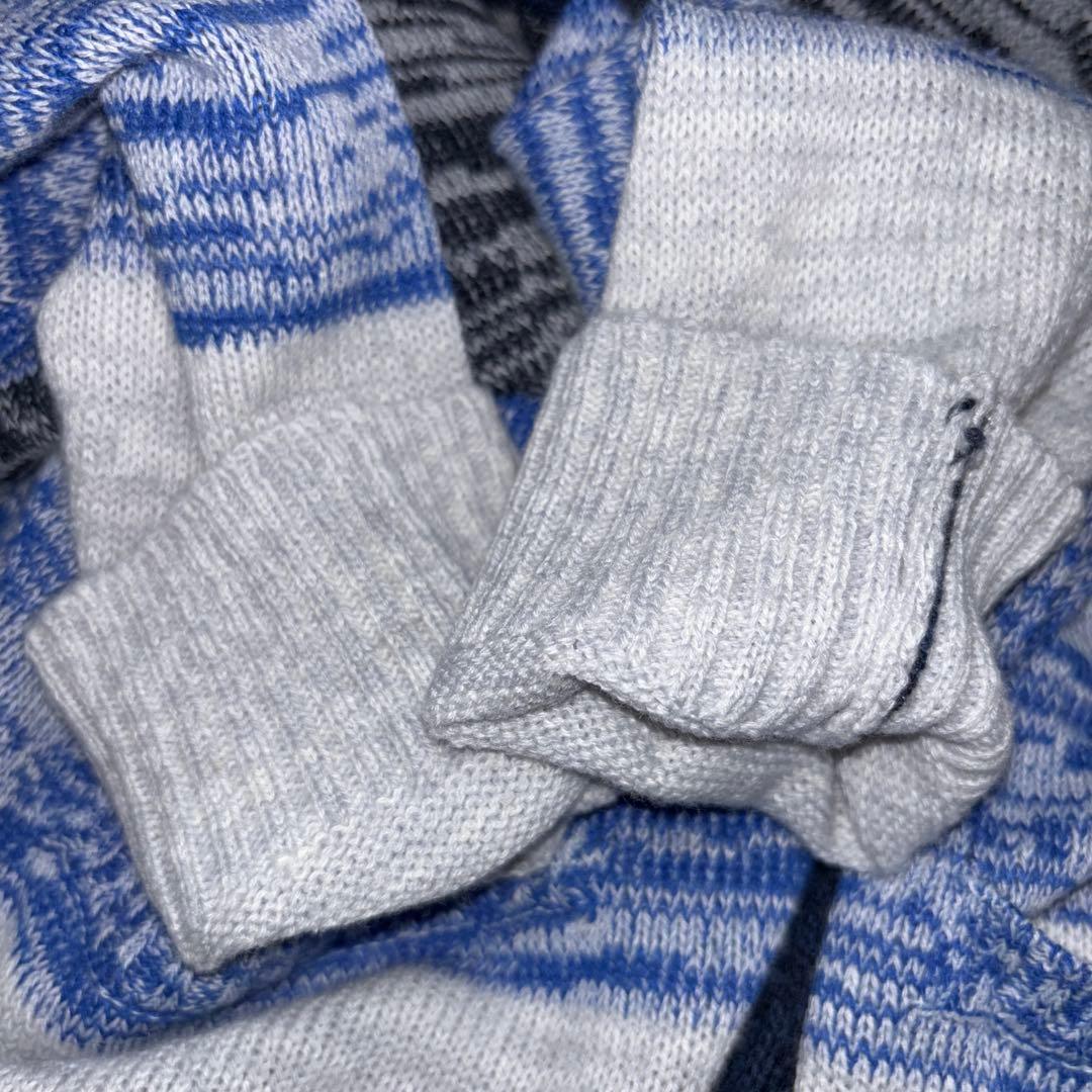 GRANGESTA グラデーションカーディガンLLサイズ ニットネイビーd687 12