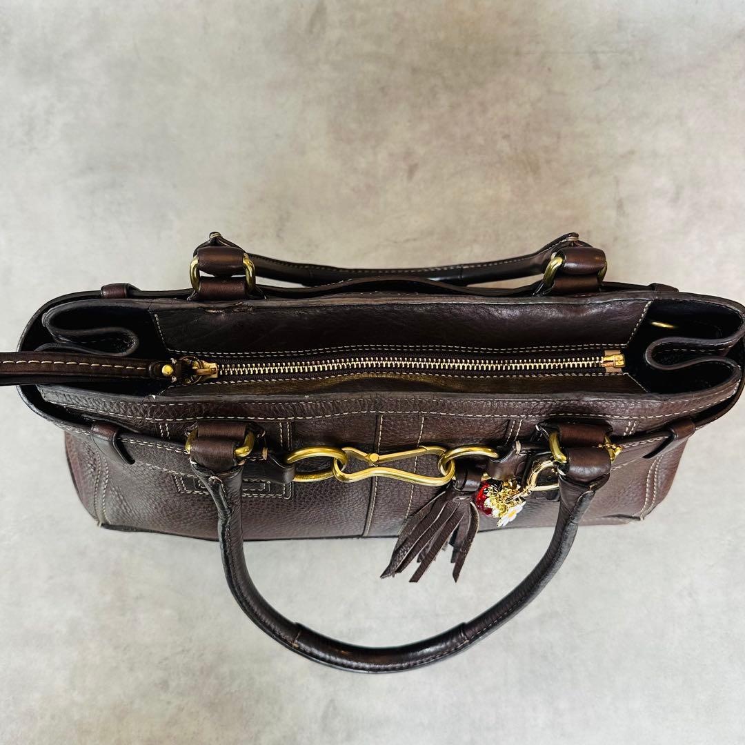 Y2K COACH Hampton Leather Satchel Bag 12