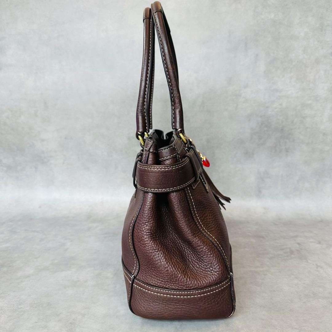 Y2K COACH Hampton Leather Satchel Bag 5