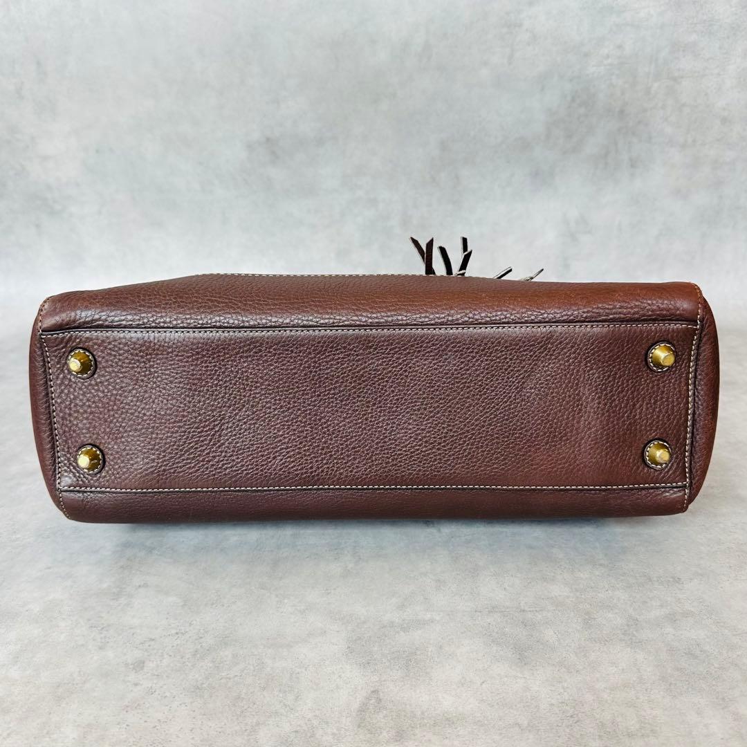 Y2K COACH Hampton Leather Satchel Bag 7