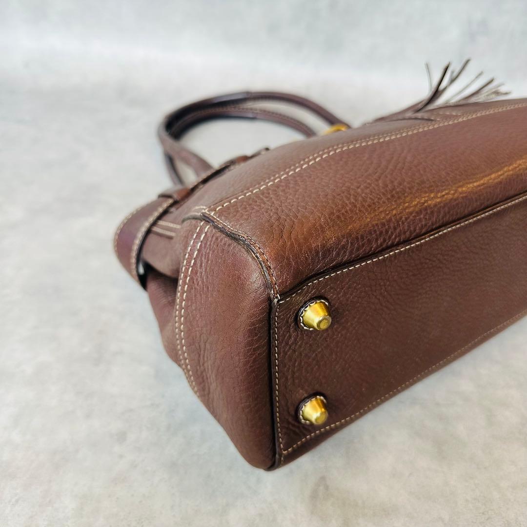 Y2K COACH Hampton Leather Satchel Bag 8