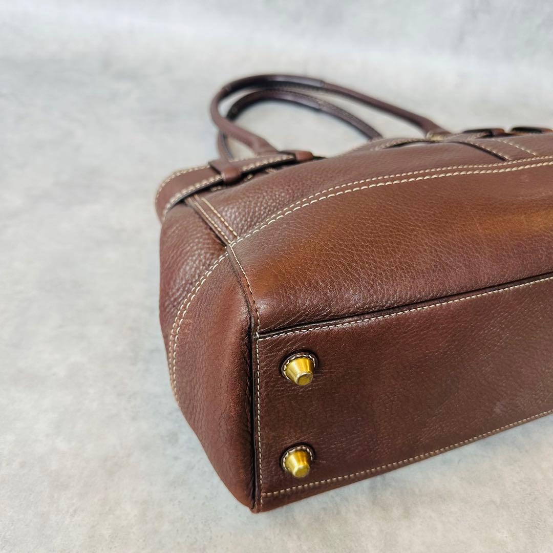 Y2K COACH Hampton Leather Satchel Bag 10