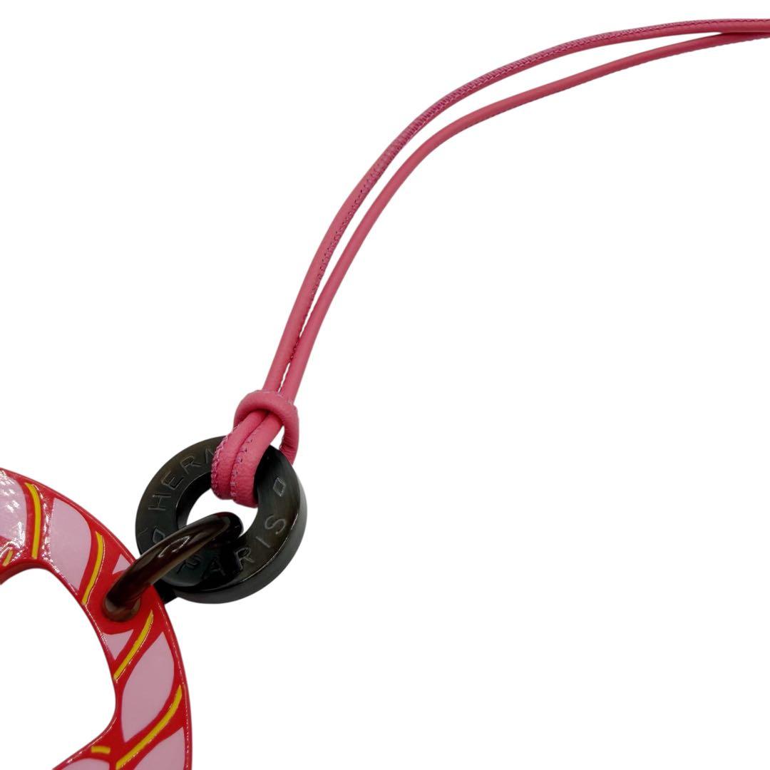 ⭐️ほぼ未使用⭐️エルメス Hエキップ ネックレス ピンク 6