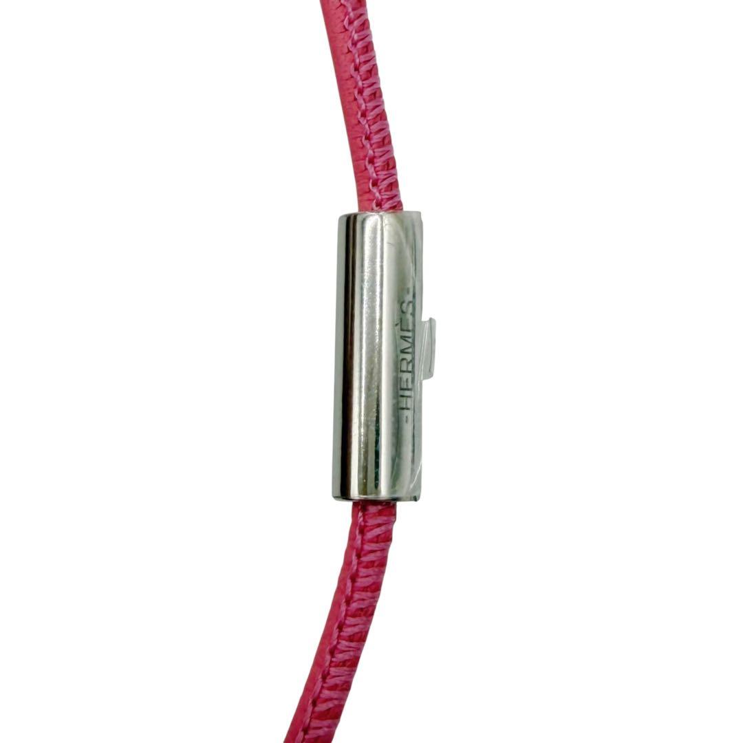 ⭐️ほぼ未使用⭐️エルメス Hエキップ ネックレス ピンク 9