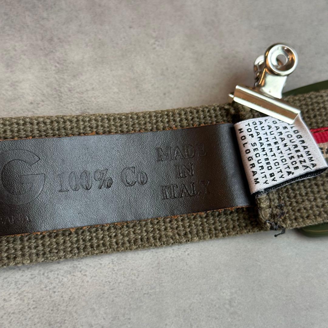 DOLCE&GABBANA ロゴ刺繍 キャンバスベルト y2k archive 8