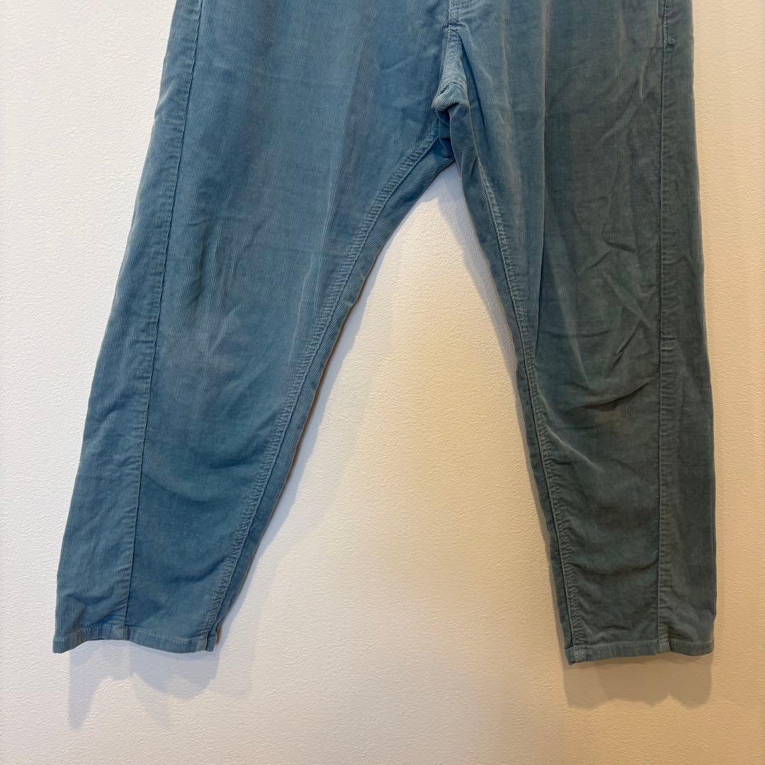 ビームスハート コーデュロイ パンツ テーパード ブルー　青　M 無地 5