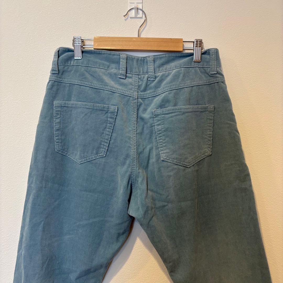 ビームスハート コーデュロイ パンツ テーパード ブルー　青　M 無地 9
