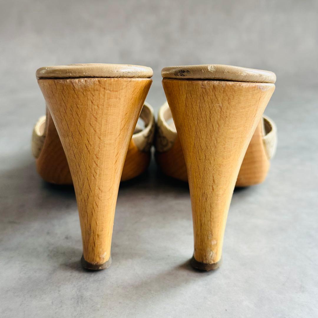 GUCCI GGキャンバス　ミュール　サンダル 7