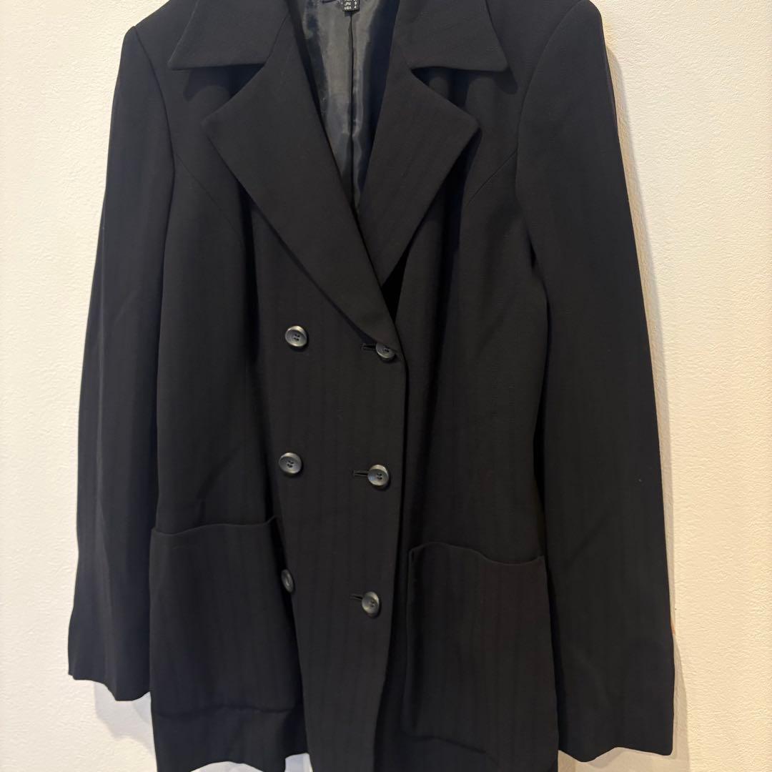 オンワード　BLV147 テーラード ジャケット 黒 ブラック　9号 M 3